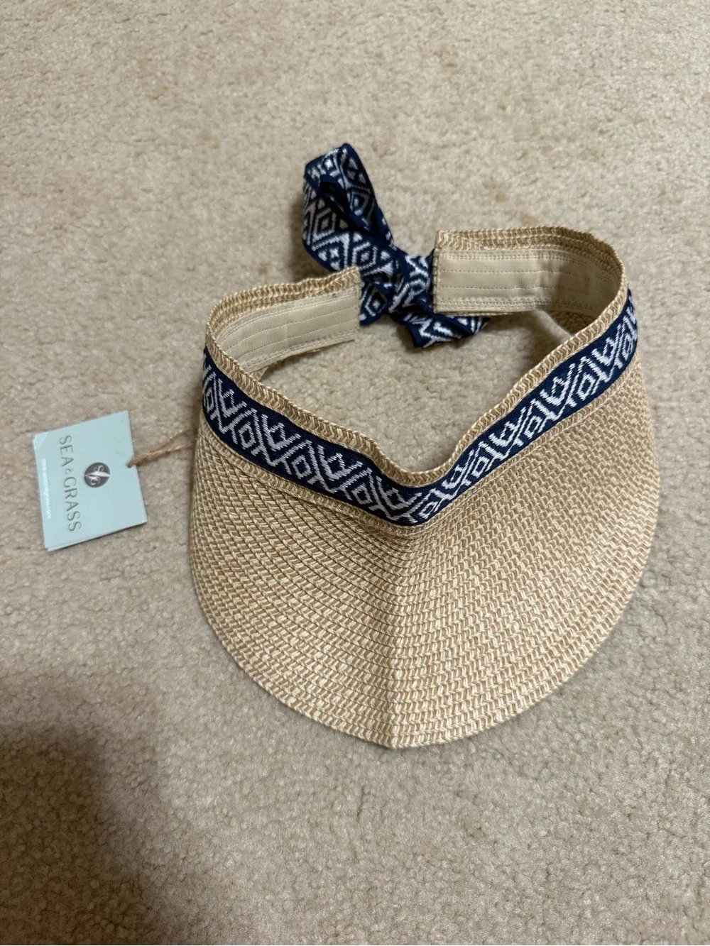 Sea & Grass Visor with Ribbon
